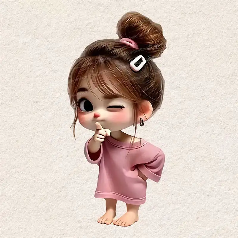 Cute Girl PVC Car Stickers Waterproof Weatherproof Decals for Notebook Computer Wall Decoration Q118