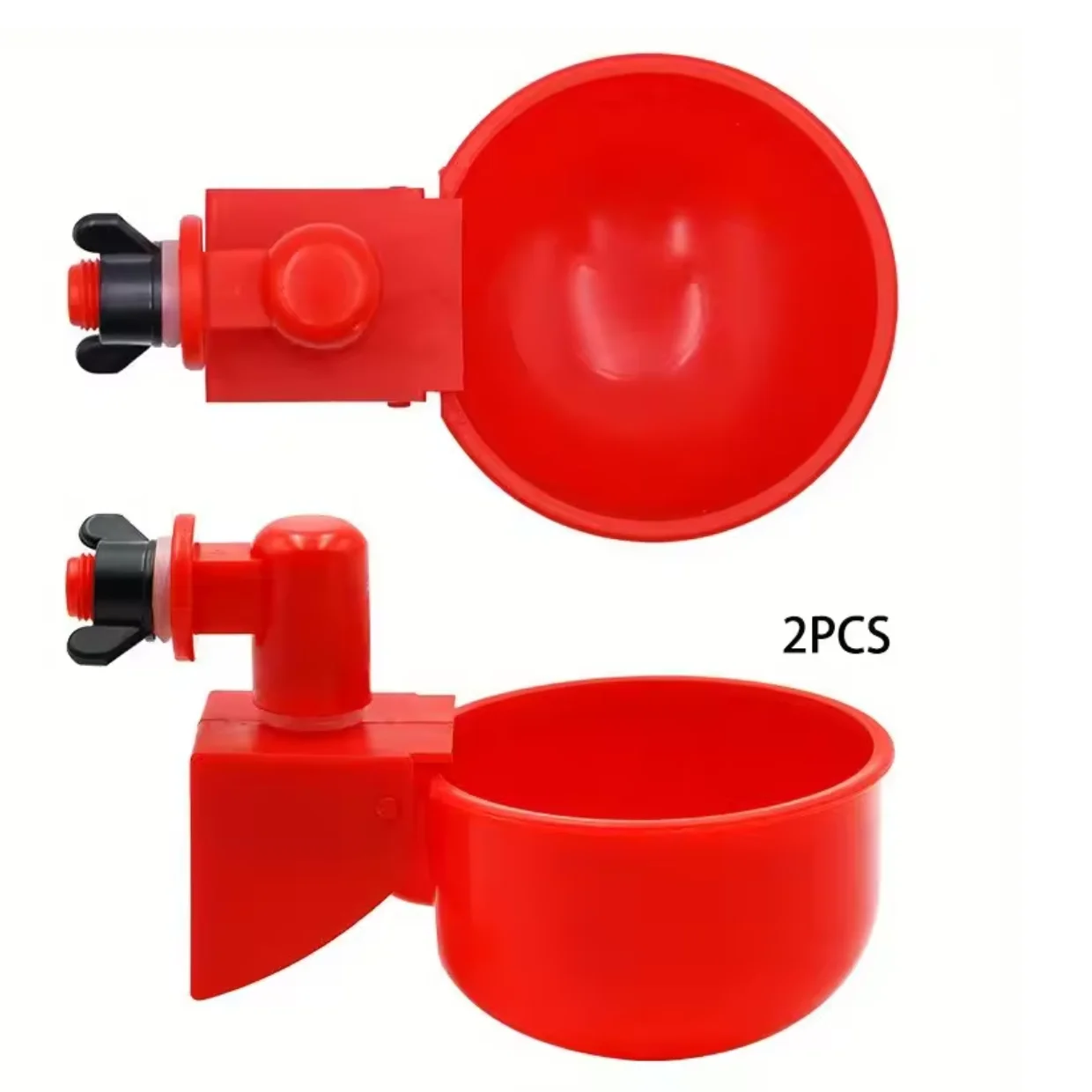 2/10 قطعة وعاء شُرب الدجاج مياه الشرب السمان الدواجن موزع مياه أوتوماتيكي بطة وحمام الحرة المدى الدجاج