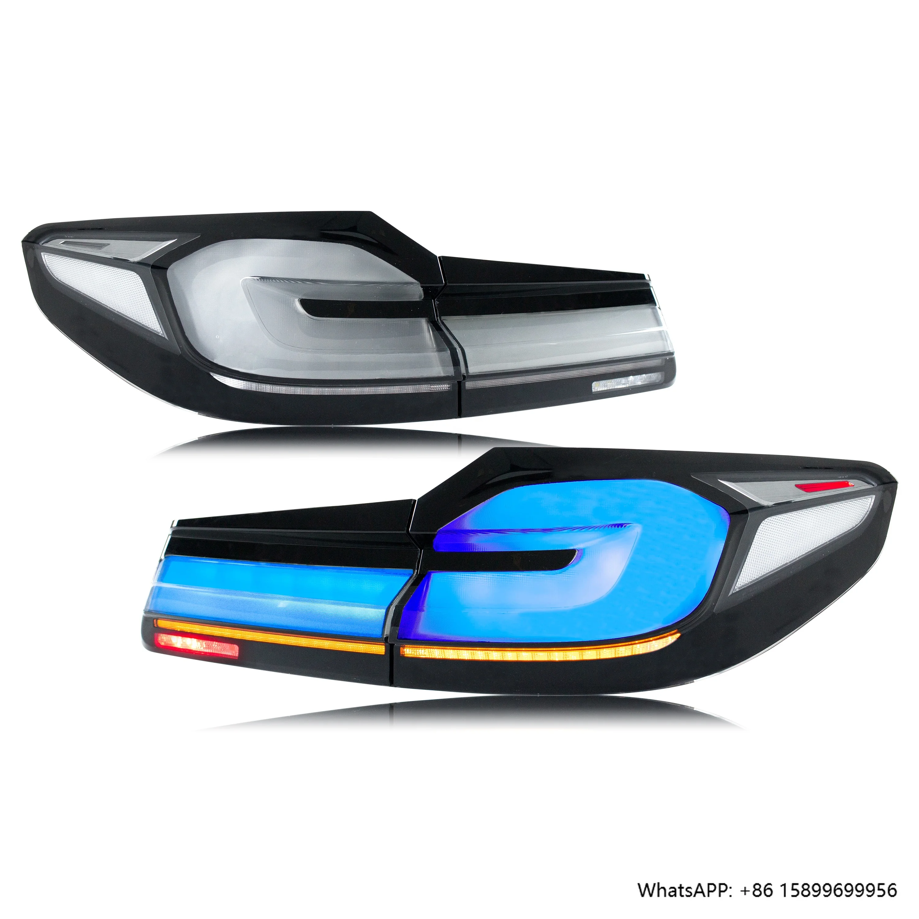 

Full LED Light Tail Lamp for G30 F90 M5 5 Series 2017 2020 Pre Lci Saloon Dynamic Turn Signal Brake Blue Light Assembly