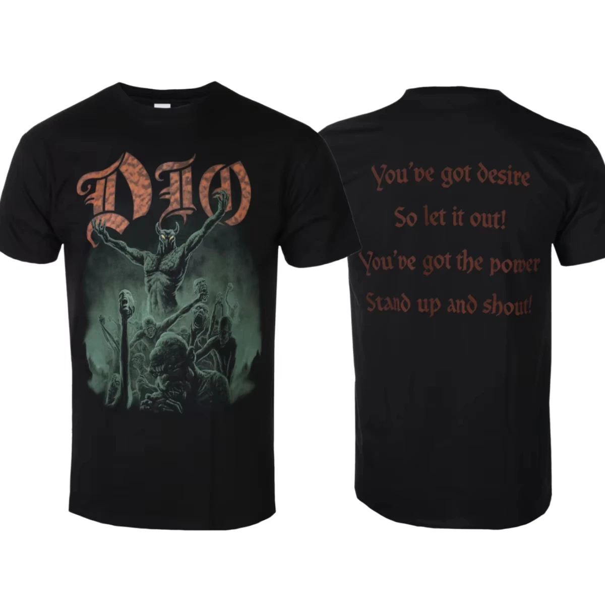 2026 New Dio - Logo Artistic Pattern Classic Heavy Metal Band T-shirt Casual Street Style Cotton T-shirt For