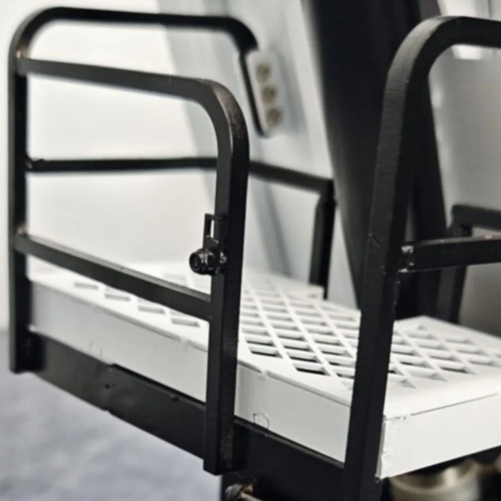 

3-осевой гидравлический полуприцеп из нержавеющей стали с системой освещения с опорной ножкой для модели трактора Tamiya с дистанционным управлением 1/14 DIY