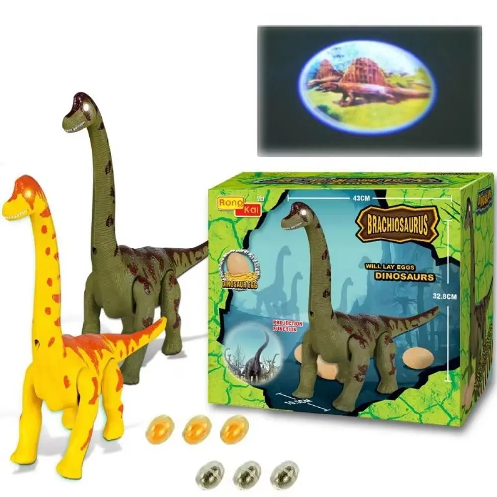 Plastic Will Lay Eggs Dinosaurs Projection Simulation Electric Dinosaur Swinging Collection Crawling Long-necked