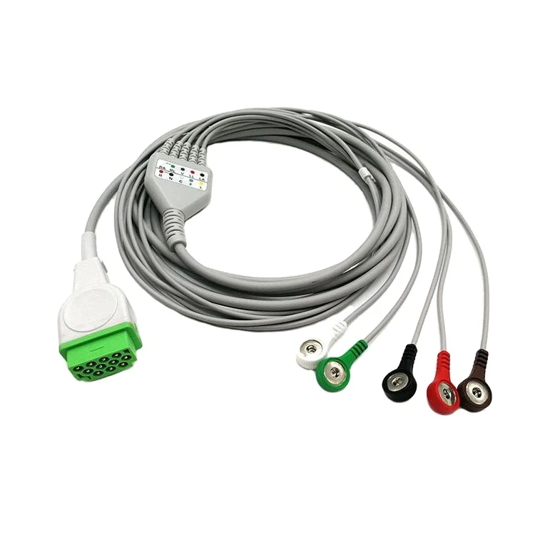 

Hottest GE Dash 5000 Vivid 3-Lead/5-Lead ECG CableClip/Snap IEC/AHA Medical Supplies