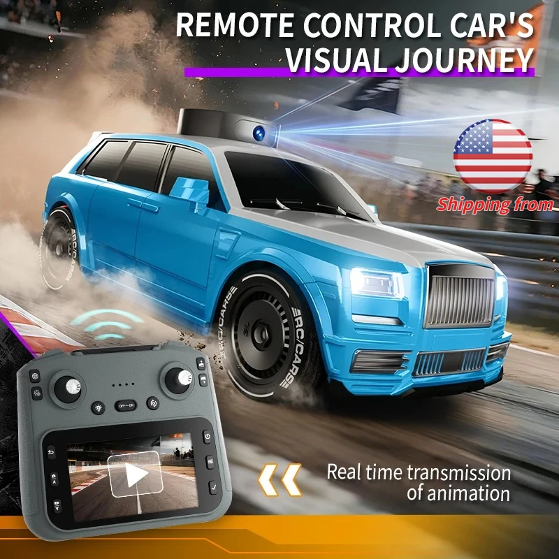 

Rc Cars with Camera 2.4G Remote Control Car Toy Drift Racing Radio Control Vehicle Model for Children Boys Adults Birthday Gifts