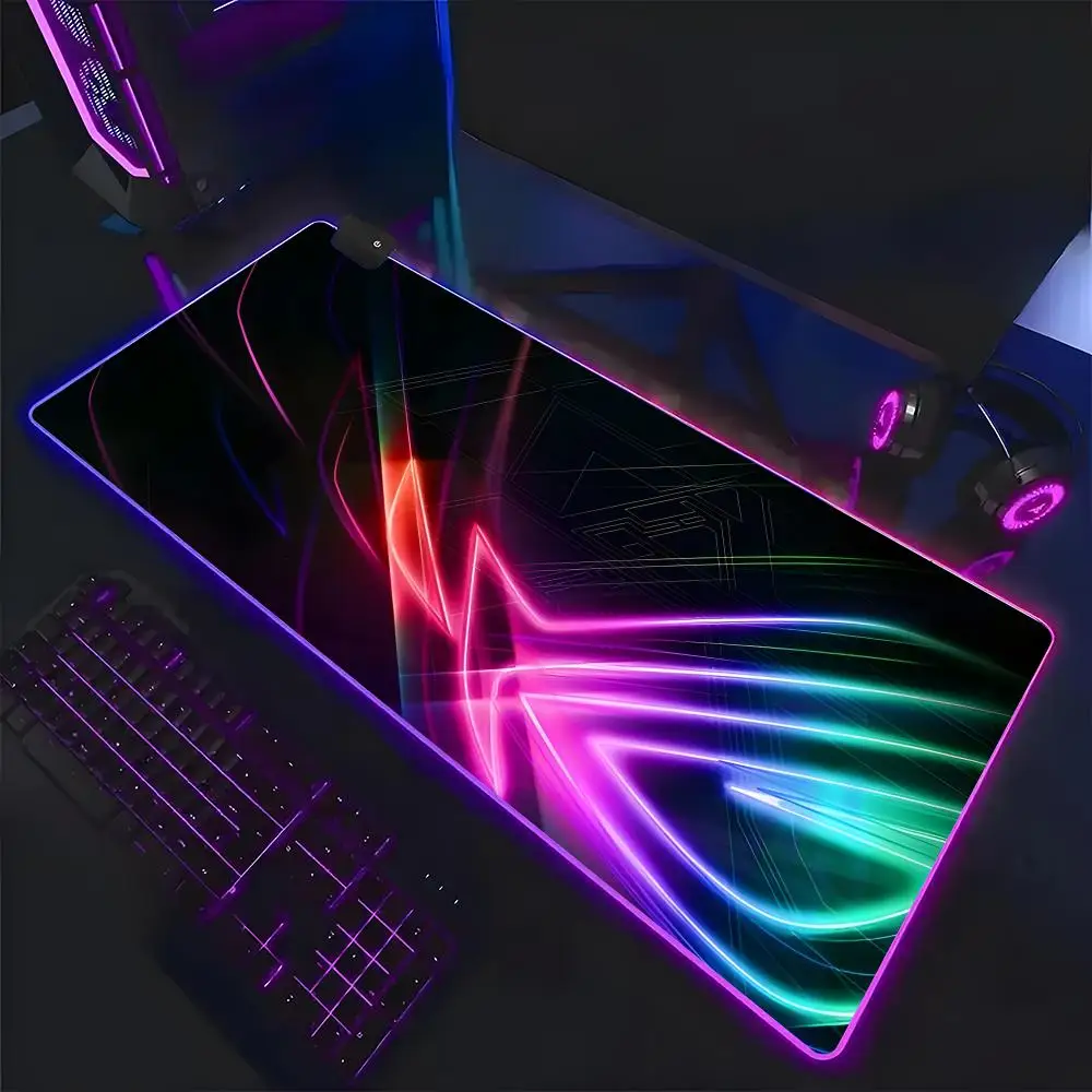 a-asus R-republic of Gamers Mouse Pad Mousepad Large Gaming LockEdge Thickened Computer Keyboard Table Desk Mat