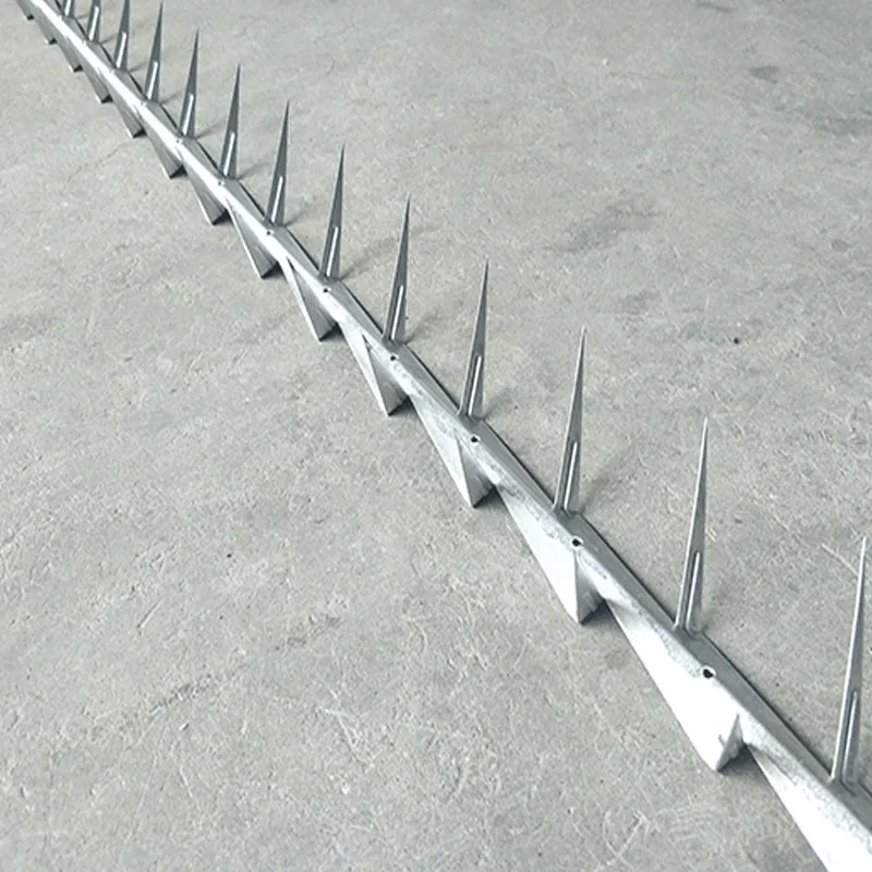 2PCS Small-1.25meter stainless steel Galvanized large metal anti climb wall roof spikes Villa Yard fences cats animal security