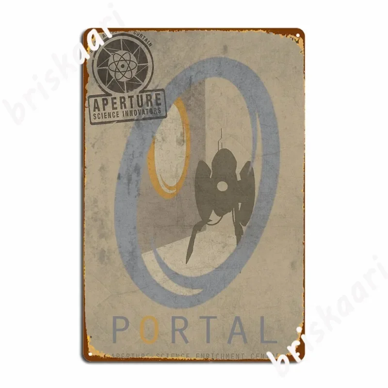 Portal Game Poster Metal Signs Garage Decoration Party create pub Tin sign Posters