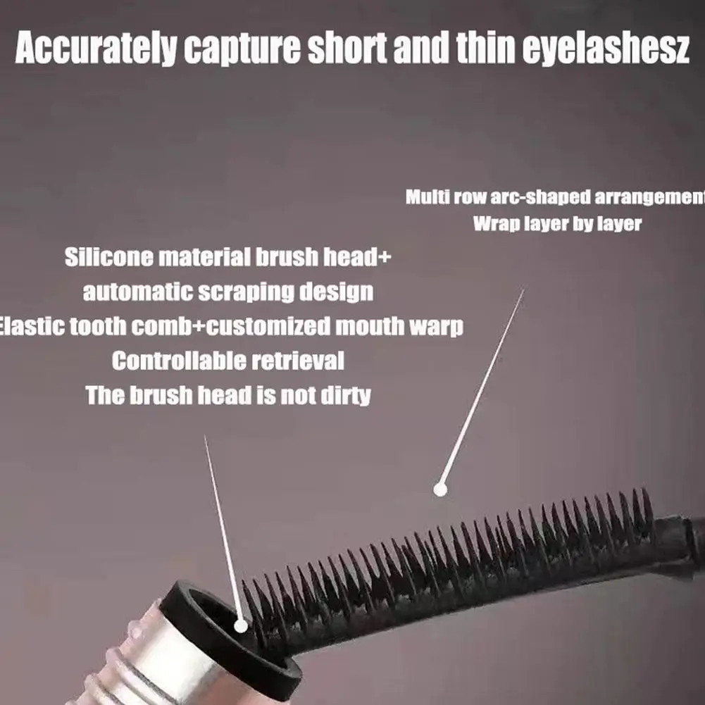 Waterproof Mascara 5d Silk Fiber Black Lengthening Volume Curly Female Mascara Makeup Eyelash Lengths Anti-smudge K0u1