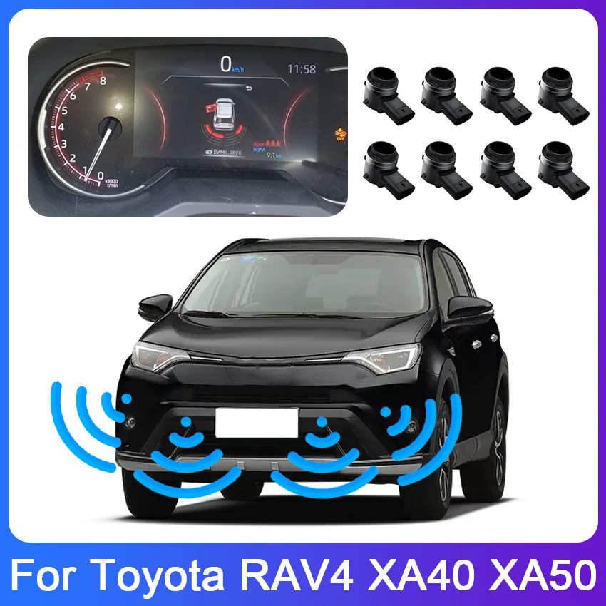 Original Sensors Car Parking Sensor Assistance Backup Radar Buzzer System Rear Front Bumper For Toyota RAV4 2020 2021 2022 2023