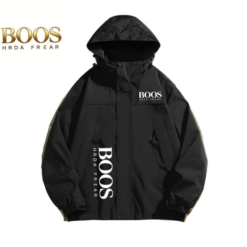 

High quality Spring and Autumn Boos casual high neck jacket, perfect for outdoor activities, camping, etc