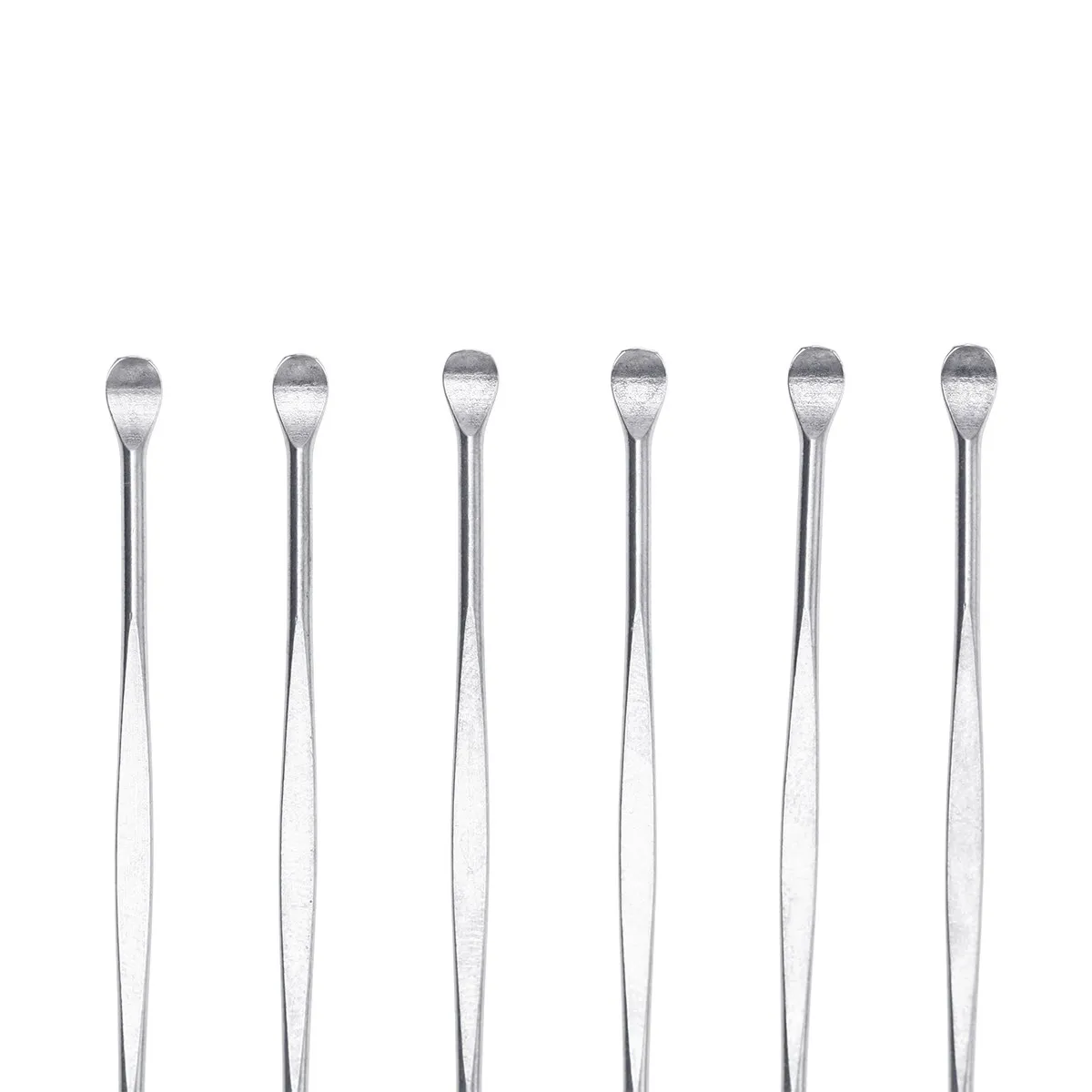 6Pcs Stainless Steel Ear Curette Earpicks 8Cm Long Anti-Rust Corrosion Resistant Earwax Remover Tool Portable Carry