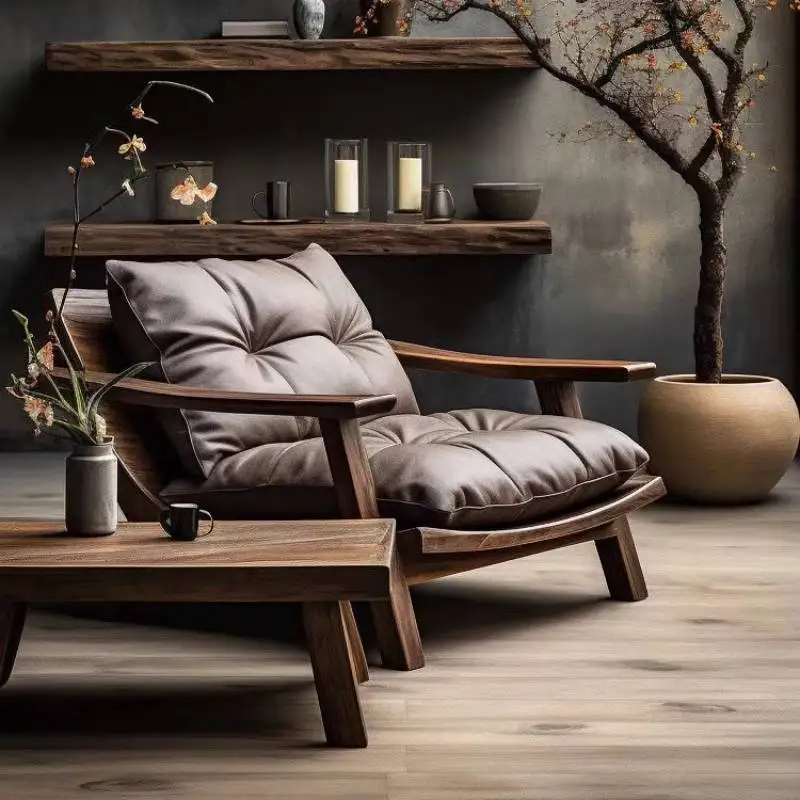 

Nordic Comfort Living Room Chairs Large Wooden Sturdy Designer Armchair Chairs Lounge Relaxing Sillas De Sala Furniture Home