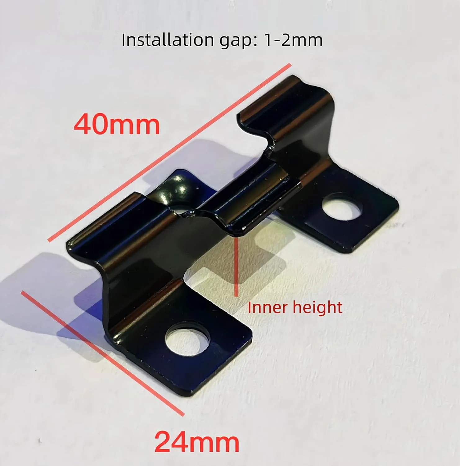 200Pcs Hidden Composite Decking Clip WPC Deck Joint Black Silver