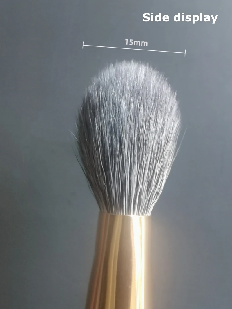 Brocha para colorete, resaltador, sombra de cara, brochas de maquillaje, colorete de cabra Natural, herramientas cosméticas esenciales