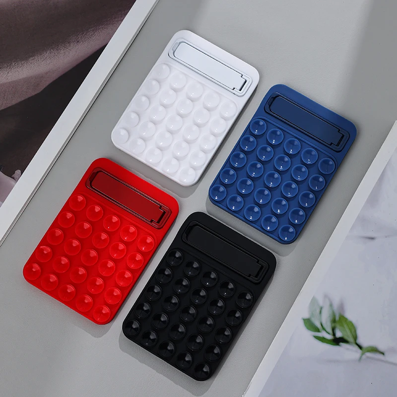 Silikon-Saugnapf-Handyhalter, stark klebender Desktop-Ständer für iPhone 14, 15, 16, Samsung-Griff, Halterung der Glas-Wandhalterung – Detail 1