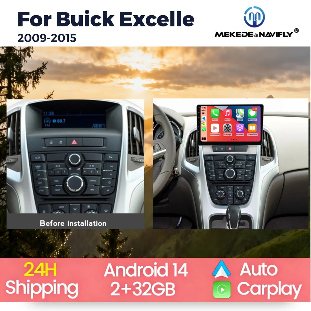 

Автомагнитола Android 14 для Buick Excelle 2 2009-2015, Opel Astra J 2009-2017, с поддержкой CarPlay, Android Auto, мультимедиа, видеоплеер, стерео, Bluetooth