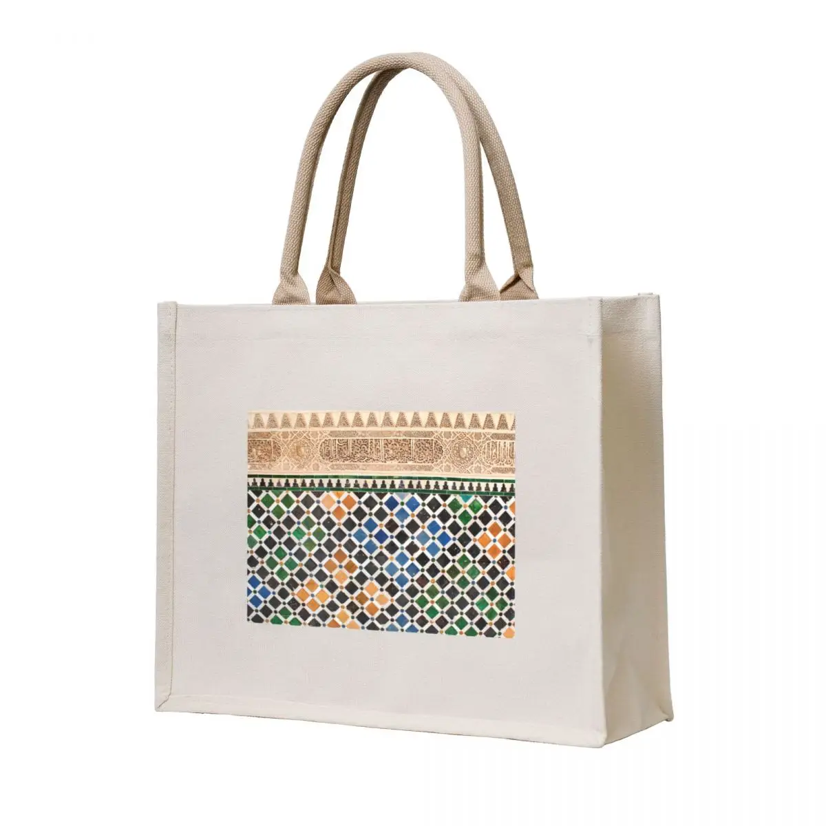 

Alhambra Granada tile Tote Bag Women's shopper custom fabric bag Canvas