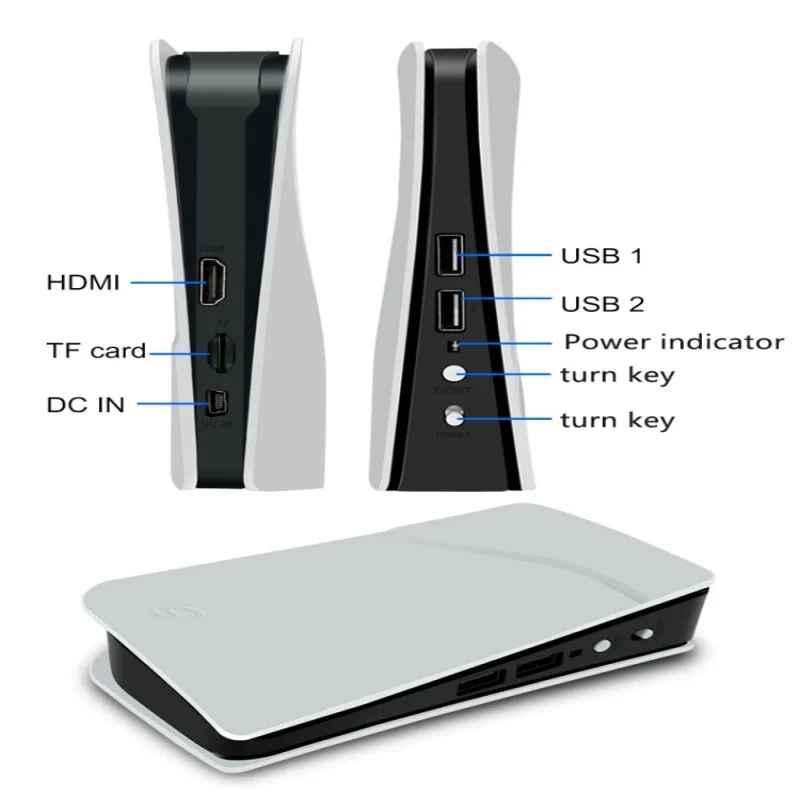 4K Retro Game Stick 45000+ Games 40+ Emulators Wireless Controller Plug&Play TV Game Console Family Gift