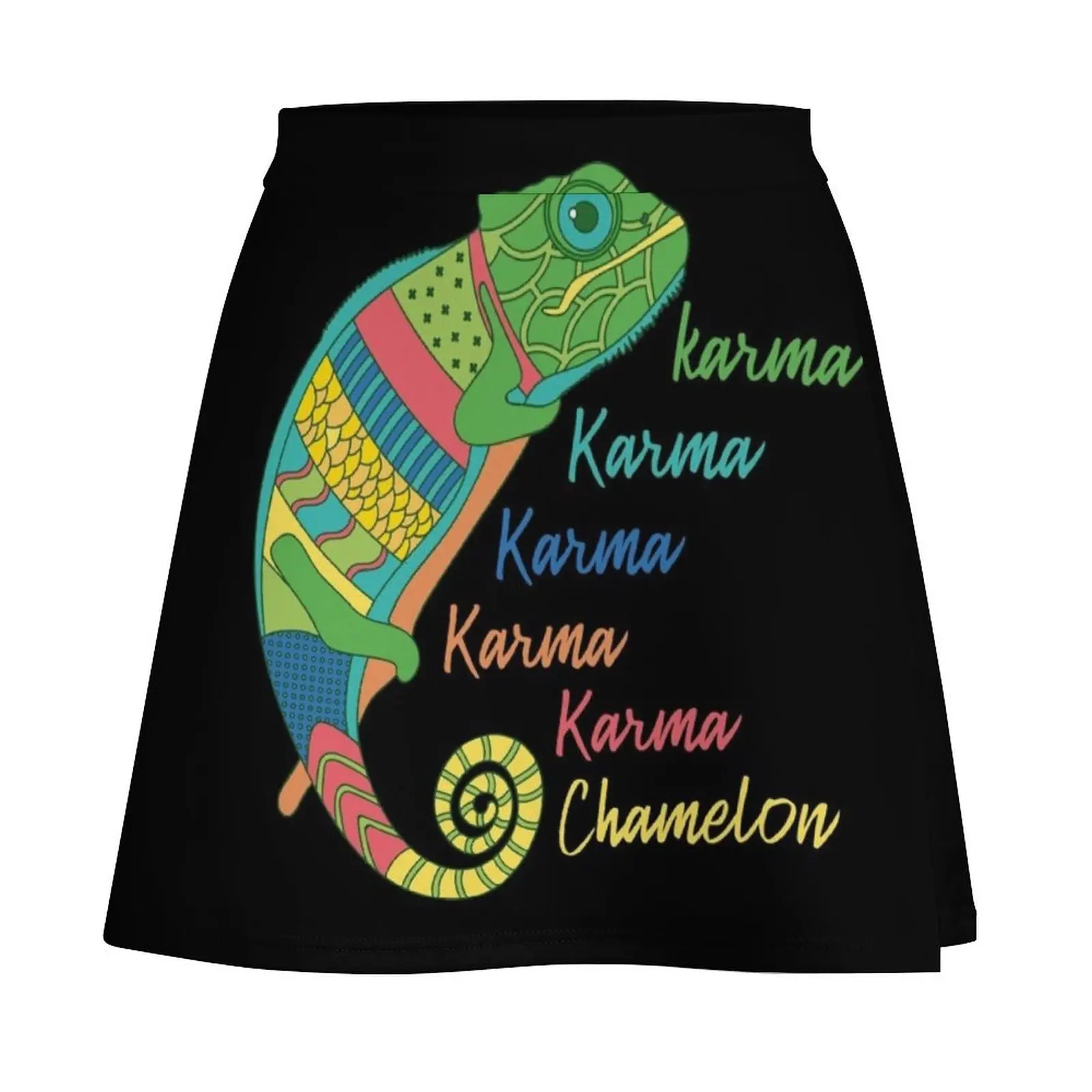 Karma Chameleon Mini Skirt fashion korean clothing Skirt satin skirt for women Short women′s skirts Mini