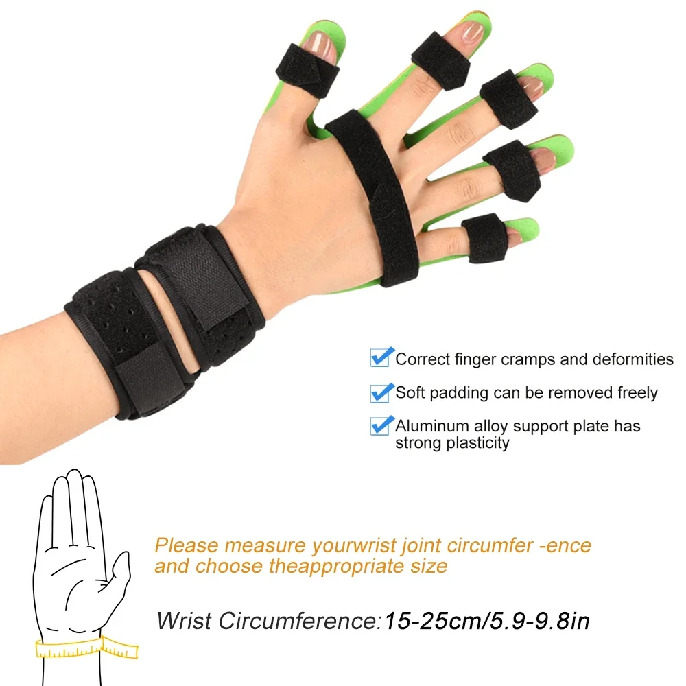 Child Finger Splint Fingerboard Finger Separator Orthotics Points Hand Wrist Training Device Brace Support Flex Spasm Extension