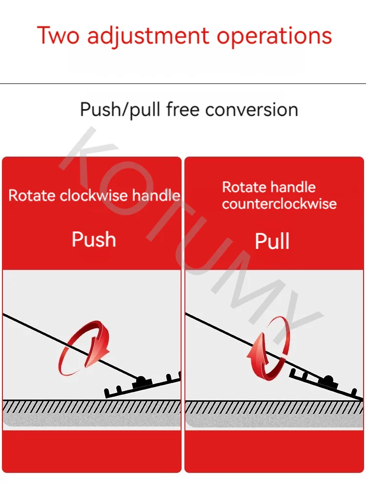 Imagem -02 - Grande Espátula de Concreto com Alongamento Push Pull Manual Nível Betonilha Máquina de Nivelamento de Estrada de Cimento Recepção de Luz 150cm 120cm