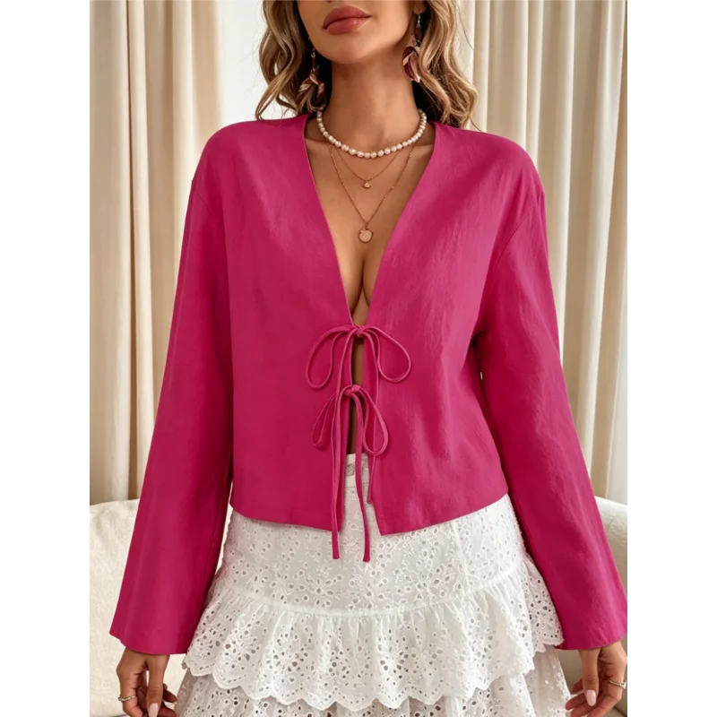 Frühling Herbst Neue Lässige F – Crop Blouse Linen Bewertung und Preis