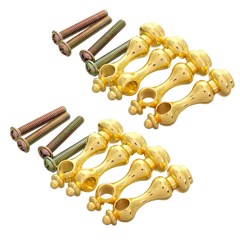 

8pcs Metal For Glass Railing Furniture Hardware Baluster Spindles Home Decor Easy Install Removable Suitable For Wine Cabinets