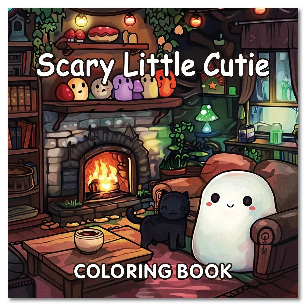 

Halloween Scary Little Cutie Adult Coloring Book - Stress Relief Creative Fun Activity Gift for Teens