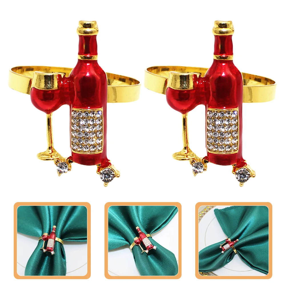

4Pcs Delicate Napkin Rings Elegant Party Supplies for Family Gatherings Hotels and Restaurants Fine Craftsmanship