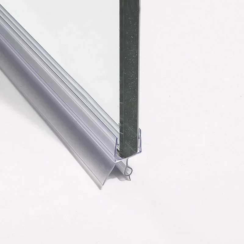 Waterproof Shower door Transparent sealing strips water stopper Weatherstrip glass shower screen seal strip 6 to 12mm gap sealer