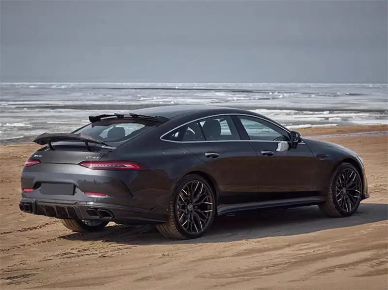 لمرسيدس بنز AMG GT50 GT53 GT43 2018-2023 ReaI ألياف الكربون الوفير الجبهة الشفة الخلفية الشفة الجانبية التنانير الرياح سكين سبويلر عدة