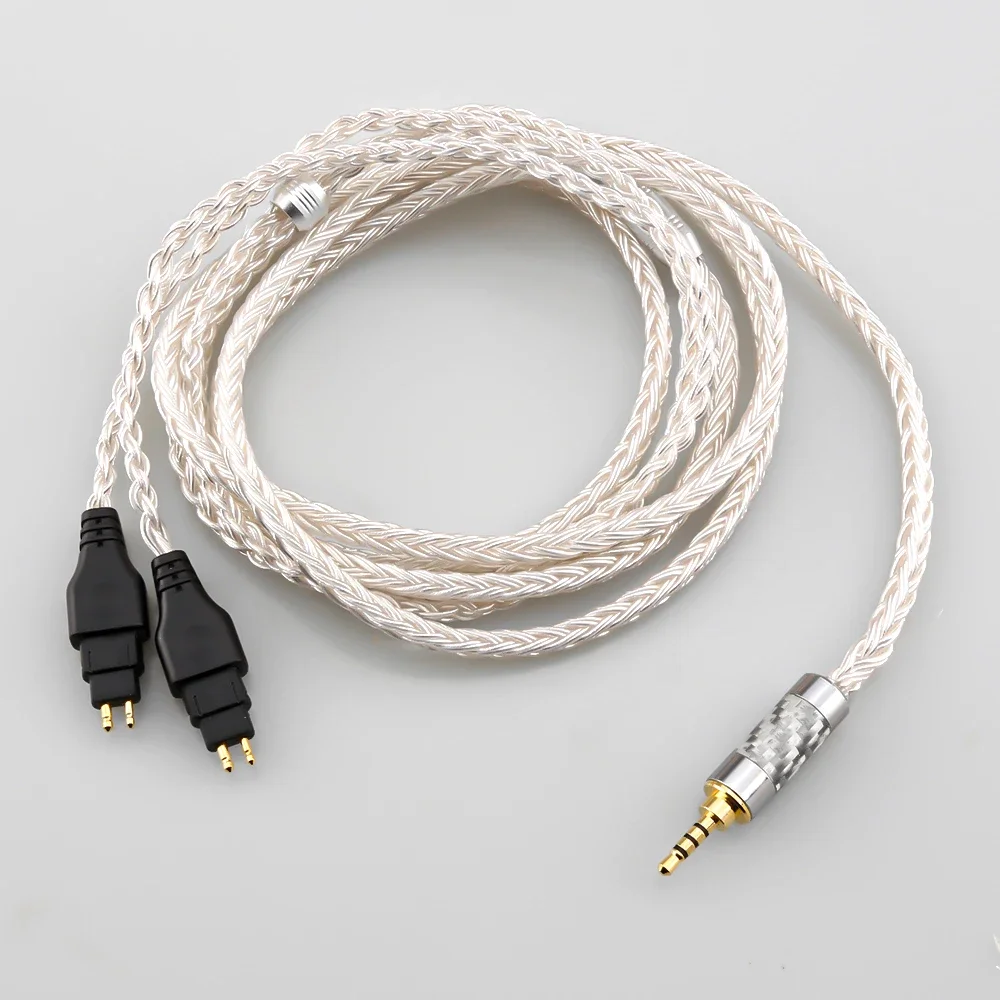 HiFi 16 Core 99% Silver Plated 2.5mm 4.4/3.5mm 4pin XLR Earphone Cable For Sennheiser HD580 HD600 HD650 HDxxx HD660S HD58x HD6xx