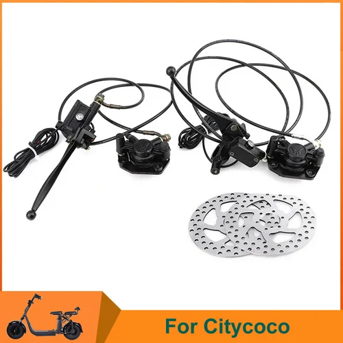 Imagen 1 del producto CItycoco, frenos delanteros y traseros, conjunto de bomba de freno de disco hidráulico, pinza de freno para patinete eléctrico chino Harley Citycoco