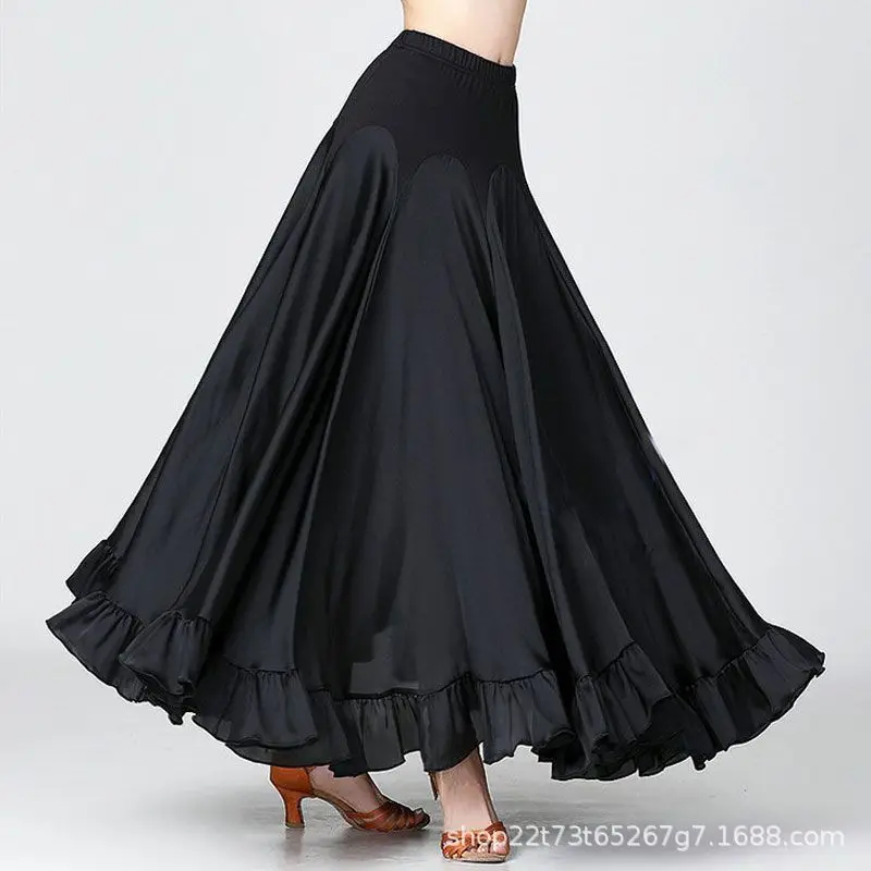 Modern Dance Skirt National Standard Square Dance Performance Dress Half Skirt Large Swing Skirt Social Dance Practice