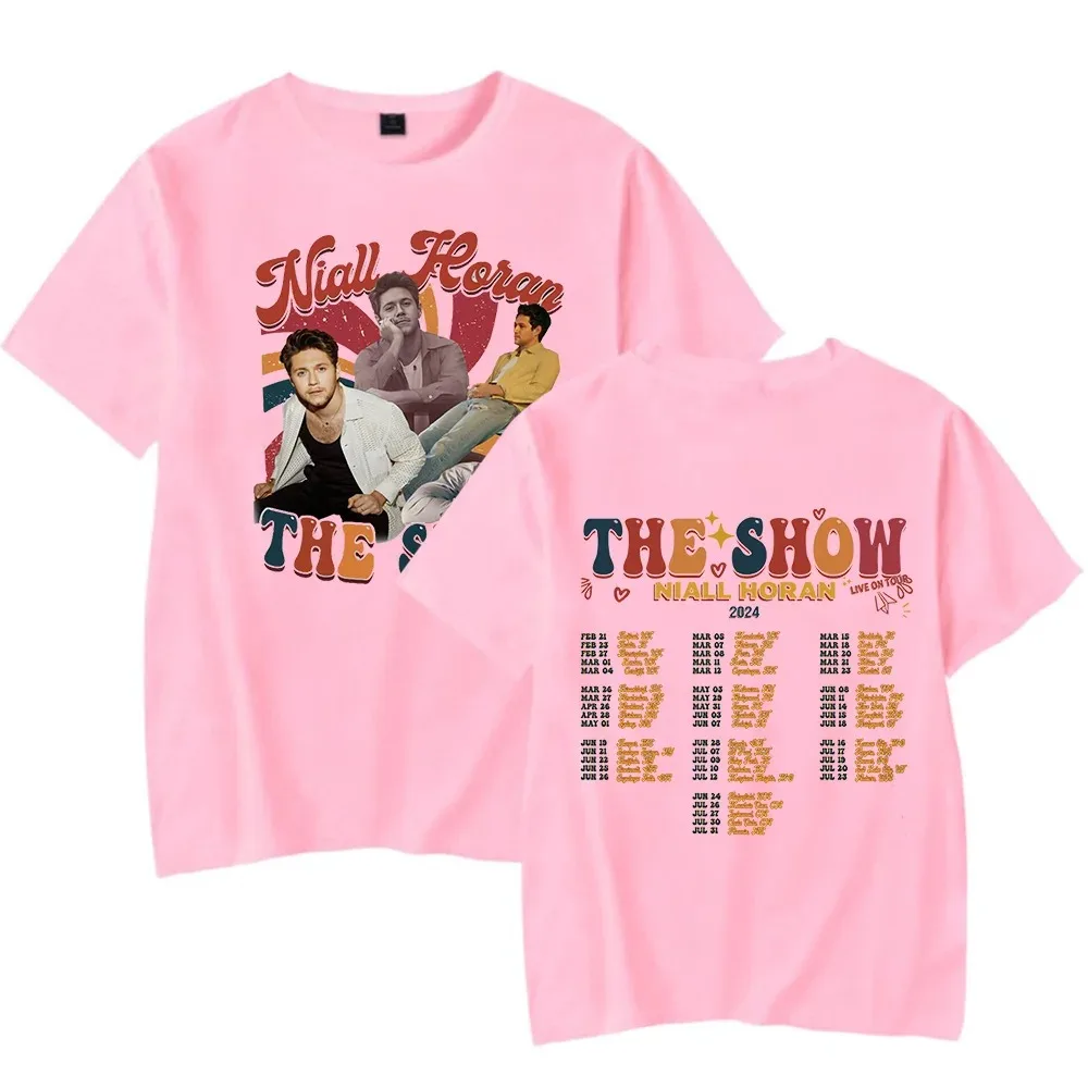 Niall James Horan Merch THE SHOW LIVE ON TOUR NIALL HORAN 2024 T-Shirt Men Women Tees Tops Fashion Unisex Streetwear Tees Shirts