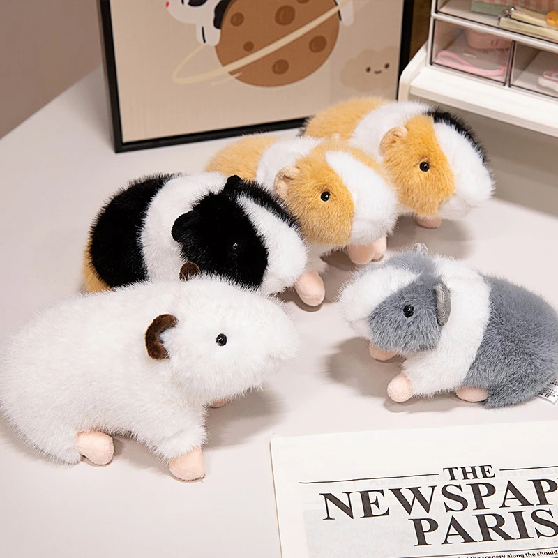 15CM Cute Guinea Pig Plush Toys Dutch Pig Mouse Stuffed Animal Doll Home Decoration Great Birthday Gift for Friends and Kids view 2