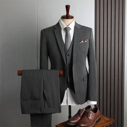 (15) Customized New Striped Style Men's Wedding Dress and Groomsmen's Business Professional Suit