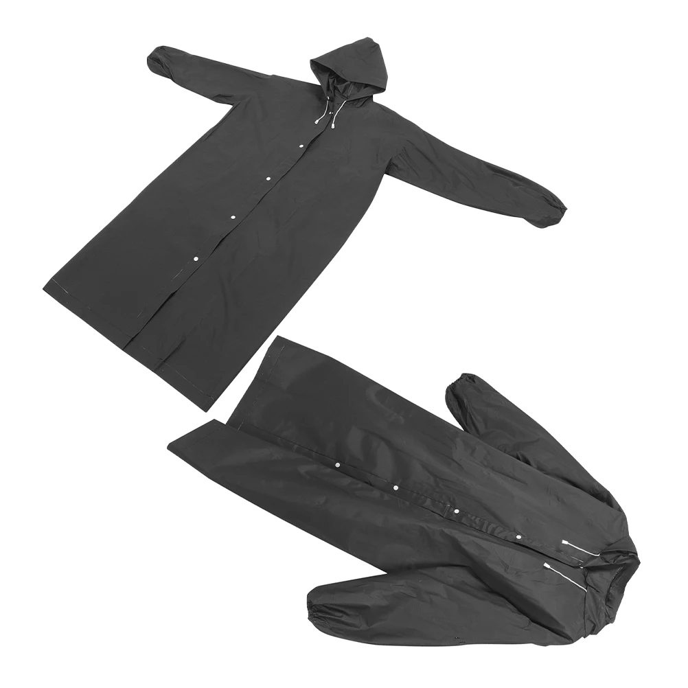 

2Pcs Durable Long Raincoats Heavy Rainproof Outdoor Ponchos for Men Women Fullbody Protection Lightweight Foldable