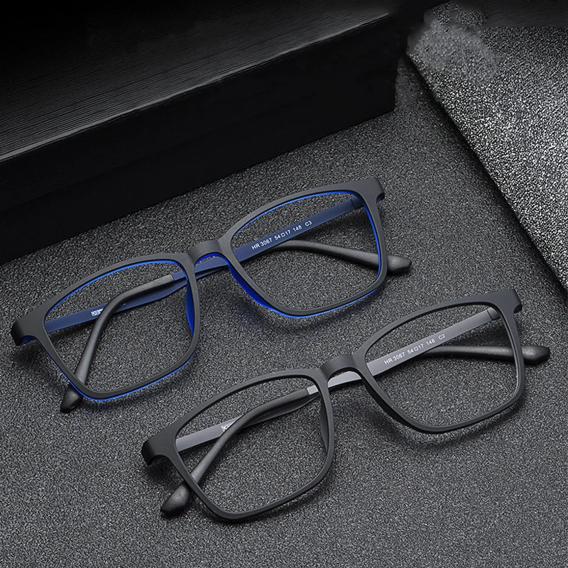 Ultra-Light Pure Titanium Blue Light Blocking Reading Glasses Men Outdoor Hyperopia Business Large Frame Eyeglasses with Diopter