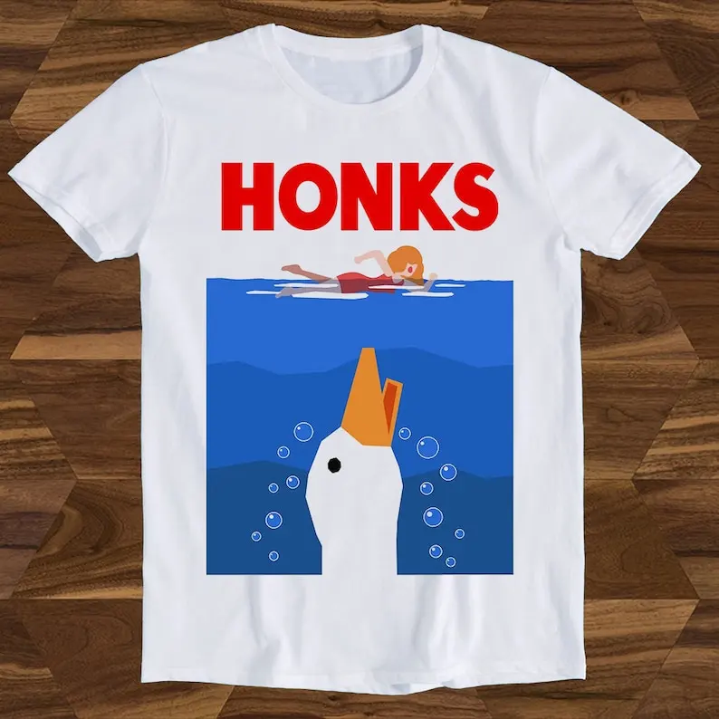 

Honk Honk Jaws Honks Goose Duck DnD Best Seller T Shirt Gift Unisex Top Tee T978