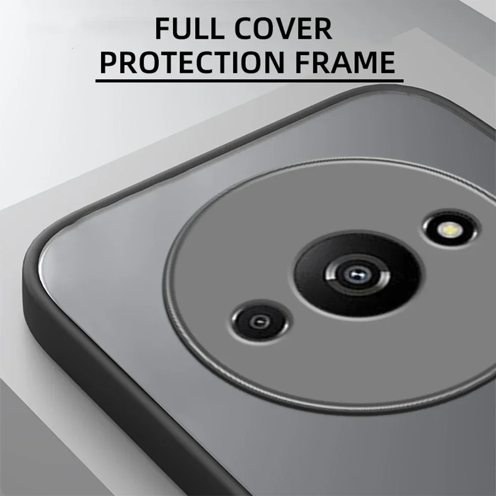 Shockproof Armor Matte Case For Xiaomi Redmi A3 4G Soft TPU Bumper Clear Hard PC Cover Capa On RedmiA3 A3X Redmy Readmi A3