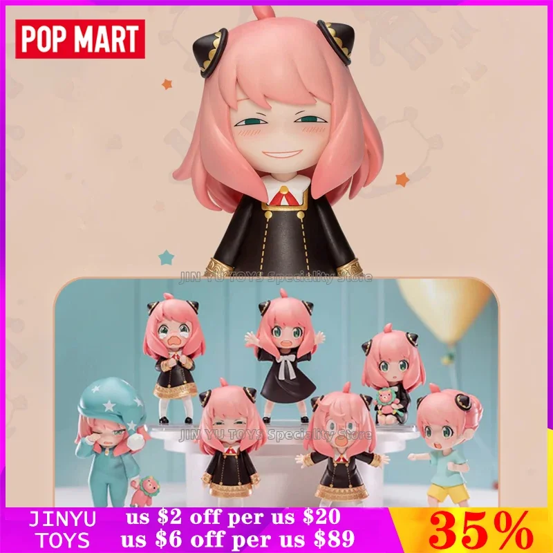 

POP MART Spy X Family Anya Series Blind Box Anime Action Figure Model Mystery Box Guess Bag Room Ornament for Girls Trendy Toys