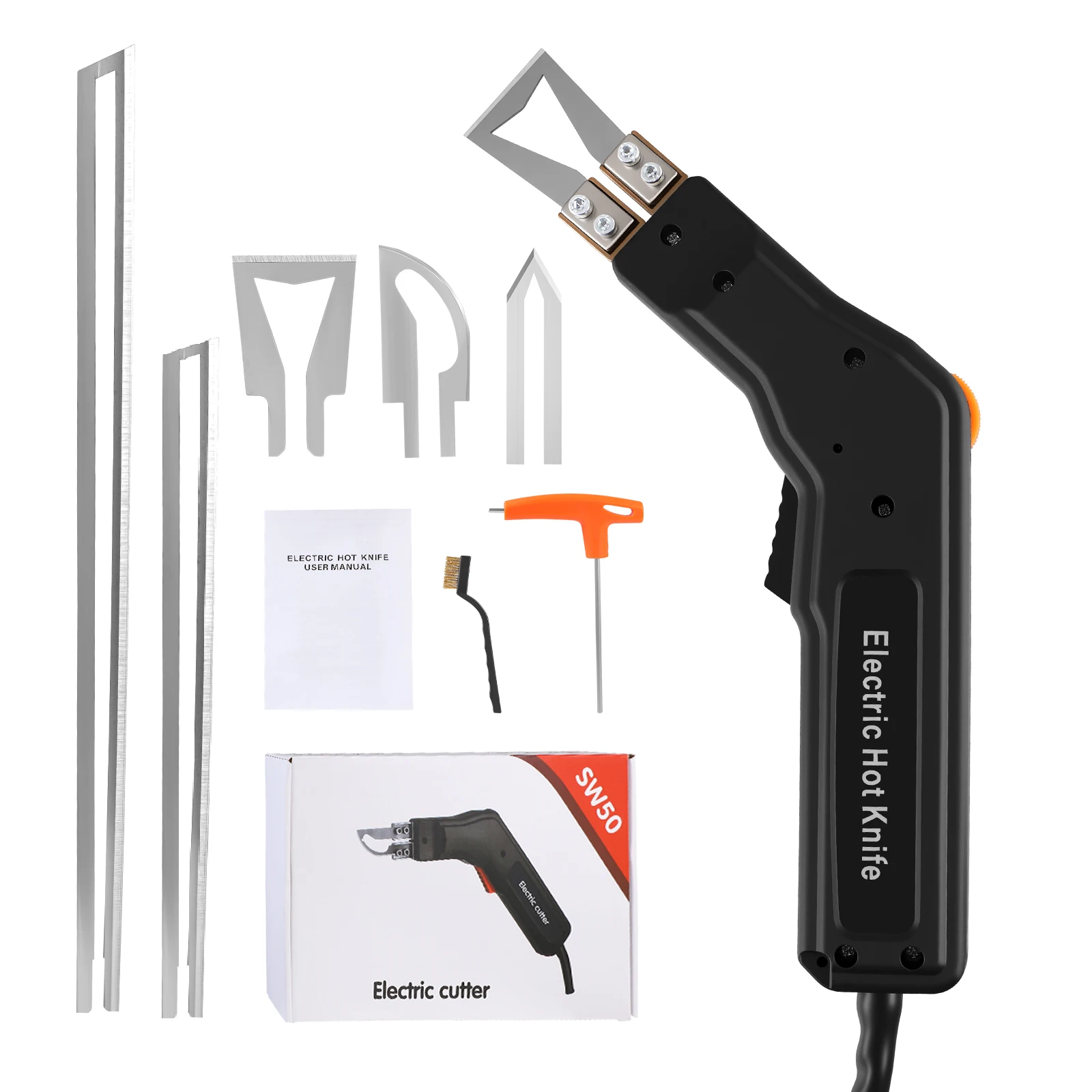 600 ° Taglierina per polistirolo 150W, taglierina a caldo per schiuma con 2 lame, piastra scanalata, 220V, profondità di taglio 300mm, macchina per scanalature, taglierina per polistirolo