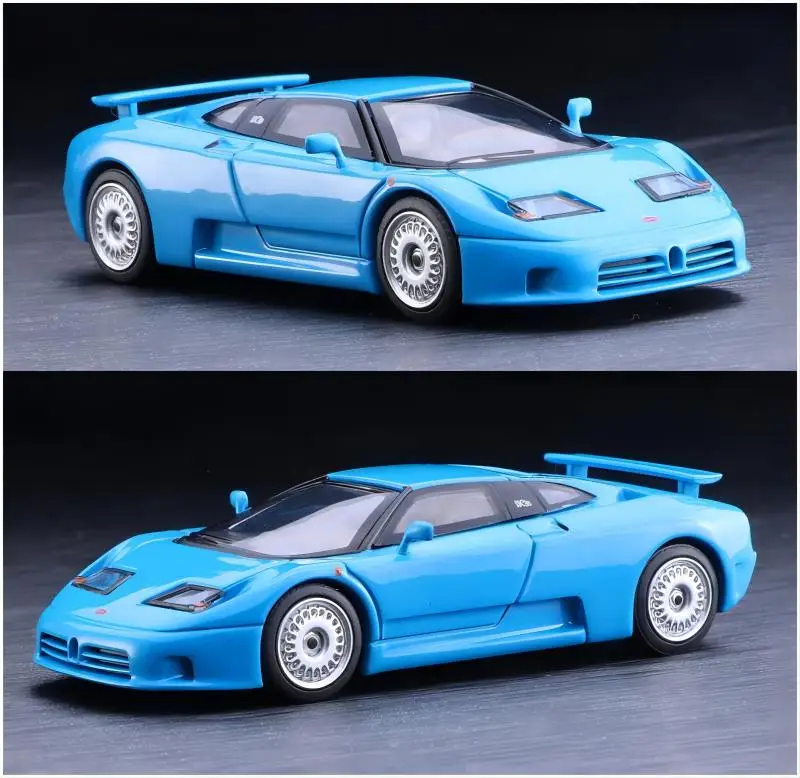 TSM Mini Gt 1/64 Minigt 644 Bugatti EB110 GT Blu Die-cast alloy car model collection