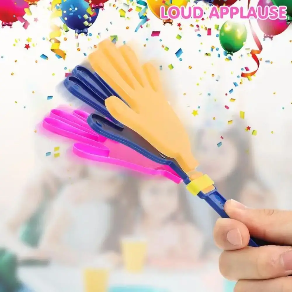 10PCS Evening Props Random Color Hand Clappers Cheer Up Plastic Match Applause Maker Happy Clapping Noise Maker Party