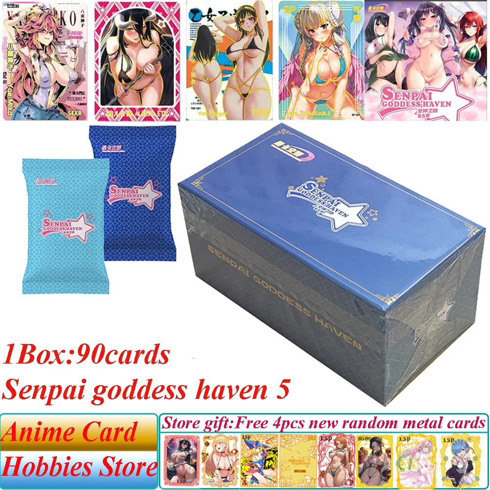 Senpai Goddess Haven 5 Goddess Story LSP SLR Collection Cards Anime Girls Party Swimsuit Bikini Tcg Game Toys And Hobbies Gift