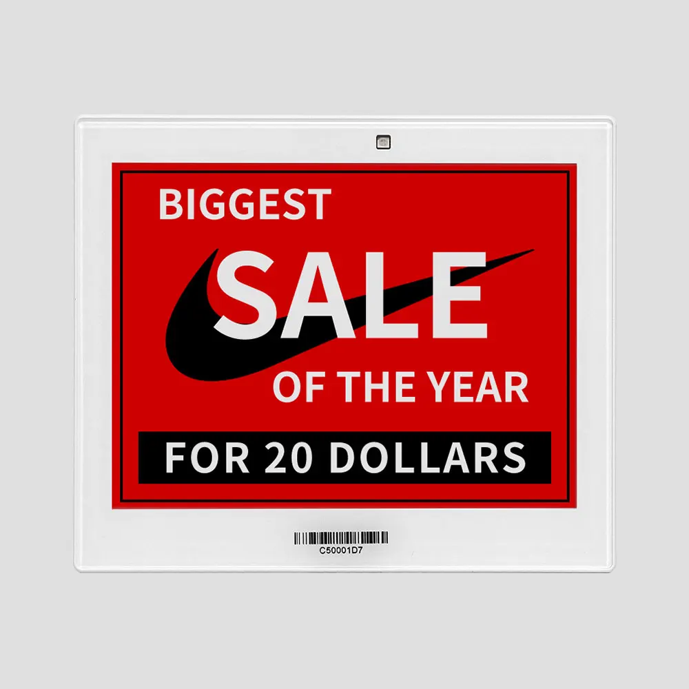 5.8인치 3색 무선 선반 라벨 스마트 디지털 E-링크 전자종이 대형 디스플레이 ESL (슈퍼마켓용)