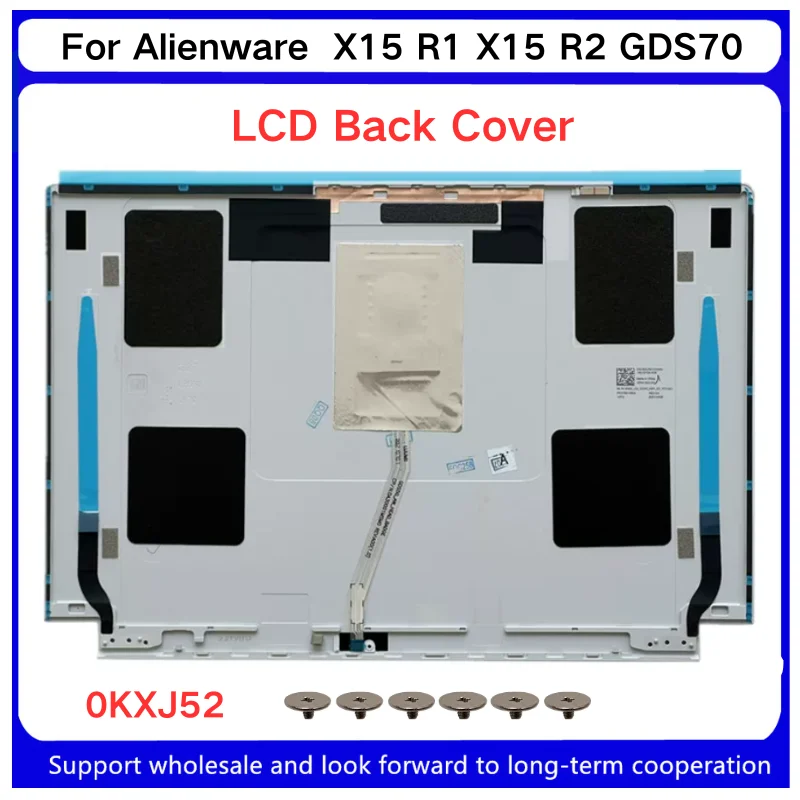 New Original For Kailxuling Alienware  X15 R1 X15 R2 GDS70 Lcd Rear Back Cover Top Case White 0KXJ52  Upper Case Palmrest Cover