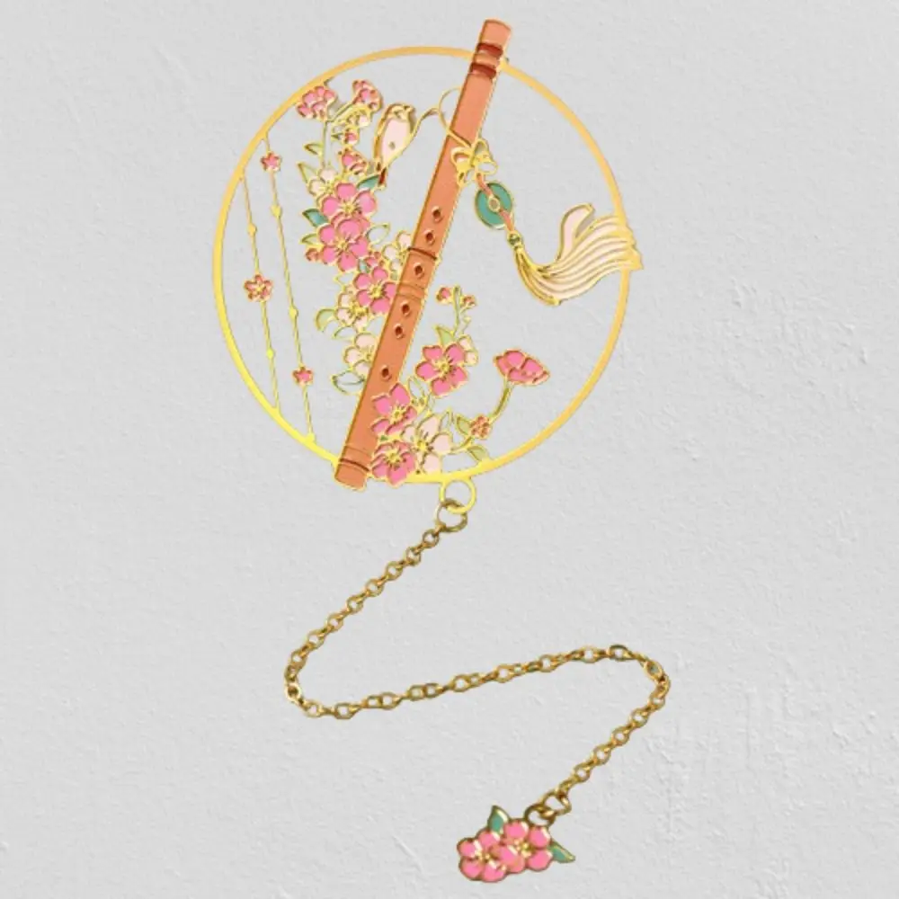 Klassisches Lesezeichen Musik Briefpapier Guzheng Guqin altes Musik instrument Buch Marker Büroklammern Geschenk buch