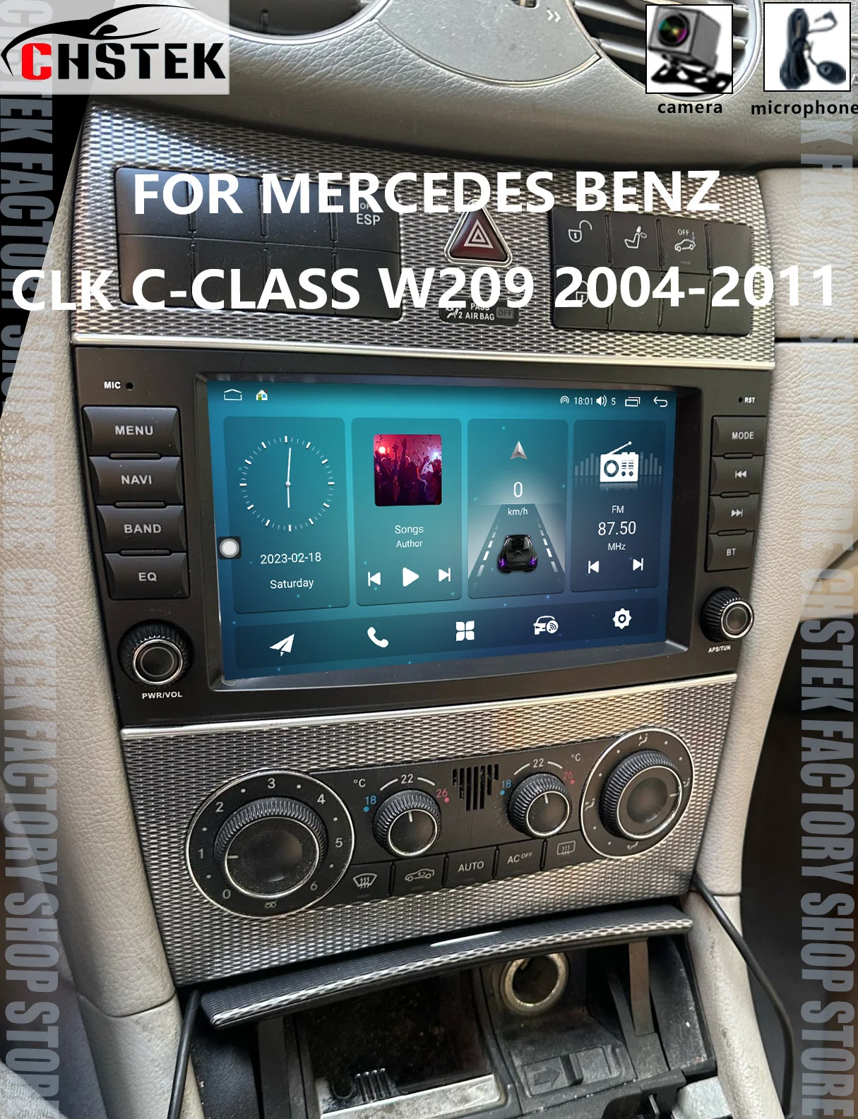 سيارة Autoradio لمرسيدس بنز C/G-Class CLK W203 W209 C180 C320 2004-2011 يدوي مبادلة استبدال دليل تحديث تحديث FM 4G
